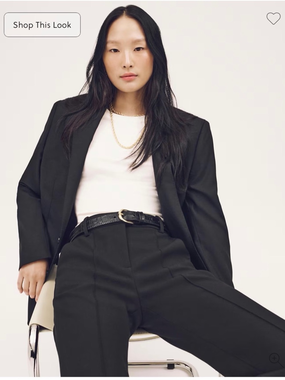 Jcrew Natalia Tailored High-Waist Wide-Leg Pants - Black